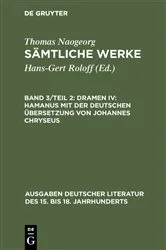 Book cover of Dramen IV: Hamanus mit der deutschen Übersetzung von Johannes Chryseus by Hans-Gert Roloff
