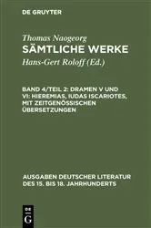 Book cover of Dramen V und VI: Hieremias, Iudas Iscariotes, mit zeitgenössischen Übersetzungen by Hans-Gert Roloff