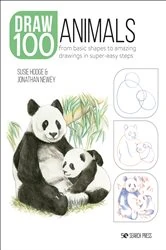 Book cover of Draw 100: Animals by Susie Hodge