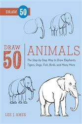 Book cover of Draw 50 Animals by Lee J. Ames