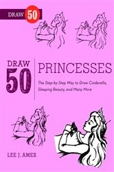Book cover of Draw 50 Princesses by N/A