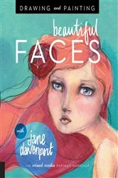 Book cover of Drawing and Painting Beautiful Faces by Jane Davenport