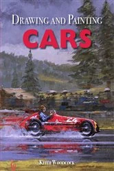 Book cover of Drawing and Painting Cars by Keith Woodcock