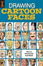 Book cover of Drawing Cartoon Faces by Harry Hamernik