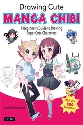 Book cover of Drawing Cute Manga Chibi by Ryusuke Hamamoto