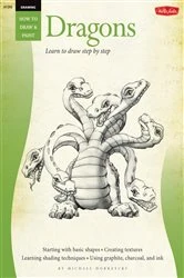 Book cover of Drawing Dragons by Sandra Staple