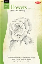 Book cover of Drawing: Flowers with William F. Powell by William F. Powell