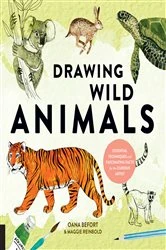 Book cover of Drawing Wild Animals by Oana Befort