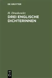 Book cover of Drei englische Dichterinnen by H. Druskowitz