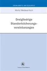 Book cover of Dreigliedrige Standortsicherungsvereinbarung by Moritz Koch
