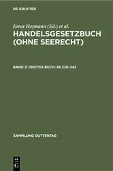 Book cover of Drittes Buch: §§ 238–342 by Ernst Heymann
