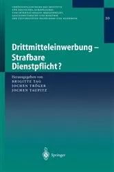 Book cover of Drittmitteleinwerbung - Strafbare Dienstpflicht? by Brigitte Tag