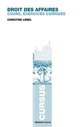Book cover of Droit des affaires by Christine Lebel