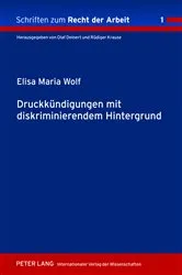 Book cover of Druckkuendigungen mit diskriminierendem Hintergrund by Unknown