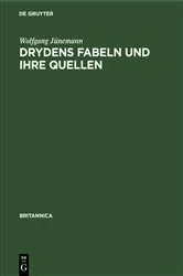 Book cover of Drydens Fabeln und ihre Quellen by Wolfgang Jünemann