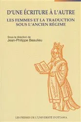 Book cover of D'une écriture à l'autre by Unknown