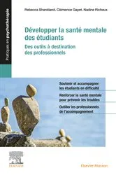 Book cover of Développer la santé mentale des étudiants by Rebecca Shankland