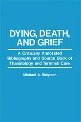 Book cover of Dying, Death, and Grief by Unknown