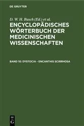 Book cover of Dystocia - Encanthis scirrhosa by D. W. H. Busch