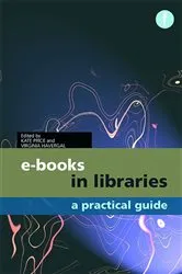 Book cover of E-books in Libraries by Kate Price