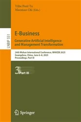 Book cover of E-Business. Generative Artificial Intelligence and Management Transformation by Yiliu Paul Tu