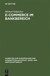 Book cover of E-Commerce im Bankbereich by Michael Schleicher