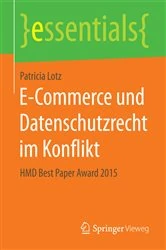 Book cover of E-Commerce und Datenschutzrecht im Konflikt by Patricia Lotz
