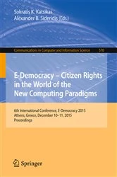 Book cover of E-Democracy: Citizen Rights in the World of the New Computing Paradigms by Sokratis K. Katsikas
