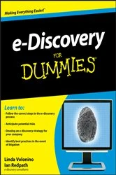 Book cover of e-Discovery For Dummies by Carol Pollard