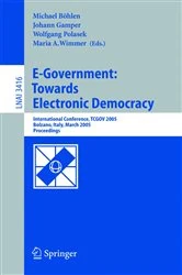 Book cover of E-Government: Towards Electronic Democracy by Michael Böhlen