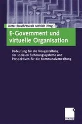 Book cover of E-Government und virtuelle Organisation by Dieter Brosch