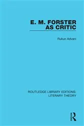 Book cover of E. M. Forster as Critic by Rukun Advani