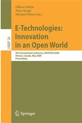 Book cover of E-Technologies: Innovation in an Open World by Gilbert Babin