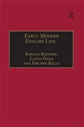 Book cover of Early Modern English Lives by Ronald Bedford
