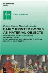 Book cover of Early Printed Books as Material Objects by Unknown