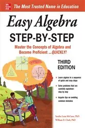 Book cover of Easy Algebra Step-by-Step, Third Edition (3rd ed.) by Unknown