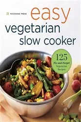 Book cover of Easy Vegetarian Slow Cooker Cookbook by Rockridge Press