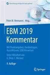 Book cover of EBM 2019 Kommentar (9th ed.) by Peter M. Hermanns