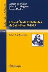 Book cover of Ecole d'Ete de Probabilites de Saint-Flour V, 1975 by Unknown