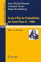 Book cover of Ecole d'Ete de Probabilites de Saint-Flour X, 1980 by Unknown