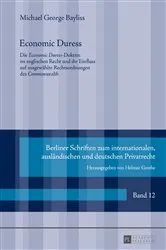 Book cover of Economic Duress by Helmut Grothe
