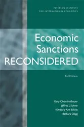 Book cover of Economic Sanctions Reconsidered (3rd ed.) by Gary Clyde Hufbauer