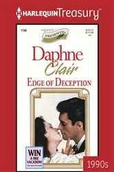Book cover of EDGE OF DECEPTION by Daphne Clair