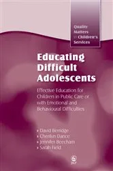 Book cover of Educating Difficult Adolescents by Cherilyn Dance