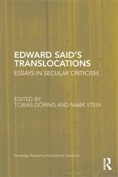 Book cover of Edward Said's Translocations by Tobias Doring