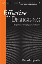 Book cover of Effective Debugging by Diomidis Spinellis