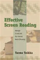 Book cover of Effective Screen Reading by Tarmo Toikka