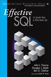 Book cover of Effective SQL by John L. Viescas
