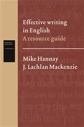 Book cover of Effective writing in English by Mike Hannay