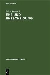 Book cover of Ehe und Ehescheidung by Unknown